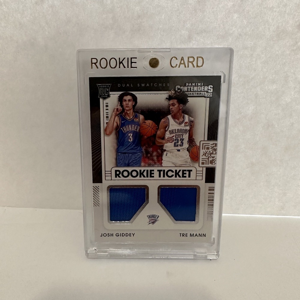 Josh Giddey Tre Man 2021-22 Panini Contenders - Dual Swatches Rookie Ticket RC‎